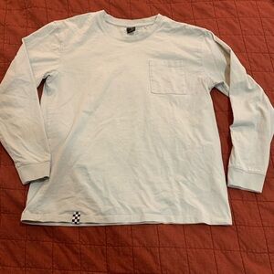 Light Mint Green/blue long sleeved vans shirt